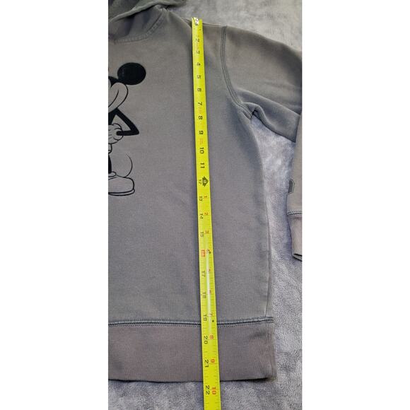 Gap Kids Sz L Disney Dark Gray Mickey Mouse Sweatshirt Hoodie Retro Y2K C6-9 - Picture 2 of 8